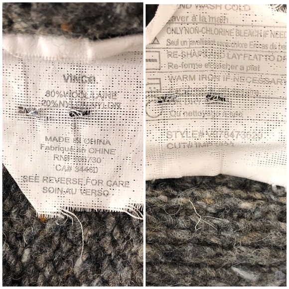 VINCE Mélange Marled Turtleneck Heather Sweater - Picture 8 of 8